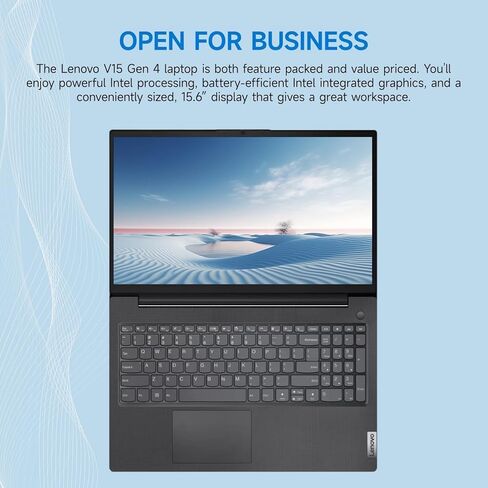 كمبيوتر محمول Lenovo V15 G4 Business، شاشة 15.6 بوصة FHD مضادة للتوهج، Intel 8-Core i5-13420H (Beat i7-1355U)، ذاكرة الوصول العشوائي 16 جيجابايت، 256 جيجابايت SSD، WiFi6، Bluetooth5.2، RJ-45، Windows 11 Home، مع مجموعة ملحقات 5ave 6 في 1 in Kuwait