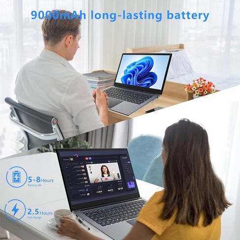 كمبيوتر محمول 16 بوصة 8 جيجابايت DDR 256 جيجابايت SSD كمبيوتر محمول محمول، قابل للتوسيع إلى 1 تيرابايت وحدة معالجة مركزية بنتيوم رباعية النواة تصل إلى 2.64 جيجا هرتز بطارية 9000 مللي أمبير في الساعة واجهة HDMI صغيرة واجهة USB3.0 ثنائي النطاق واي فاي كامير in Kuwait