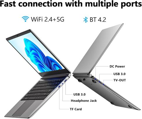 كمبيوتر محمول 16 بوصة 8 جيجابايت DDR 256 جيجابايت SSD كمبيوتر محمول محمول، قابل للتوسيع إلى 1 تيرابايت وحدة معالجة مركزية بنتيوم رباعية النواة تصل إلى 2.64 جيجا هرتز بطارية 9000 مللي أمبير في الساعة واجهة HDMI صغيرة واجهة USB3.0 ثنائي النطاق واي فاي كامير in Kuwait