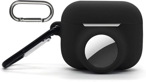 حافظة متوهجة متوافقة مع Airpods pro 3 لـ Airtag، جلد واقي 2 في 1 لـ Airpod pro 3 مع حامل لبطاقات الهواء، تتوهج في الظلام، وردي متوهج in Kuwait