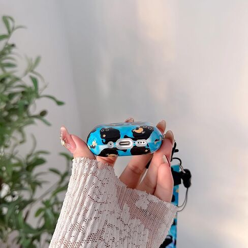 Cute Cat Design Air Pod 4th Generation （2024） with Cat Lanyard Keychain，Unique IMD Process TPU Soft Air Pod 4th Case in Saudi Arabia