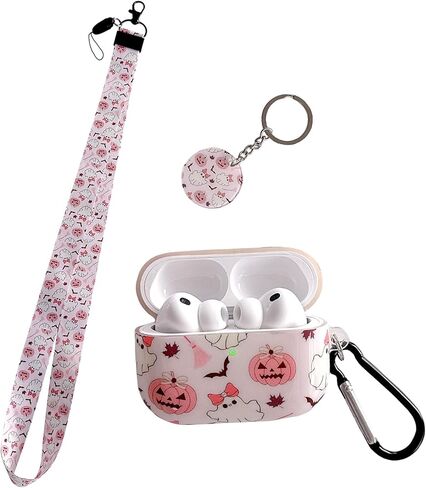 Cute Cat Design Air Pod 4th Generation （2024） with Cat Lanyard Keychain，Unique IMD Process TPU Soft Air Pod 4th Case in Saudi Arabia
