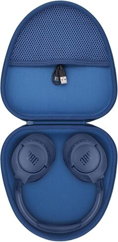 حافظة متوافقة مع سماعات JBL Tune 510BT/520BT/560BT/700BT/710BT/720BT/750BT/660NC/760NC/770NC اللاسلكية فوق الأذن، مناسبة لسماعات JBL Tune/Live Series (جراب أسود) in Kuwait