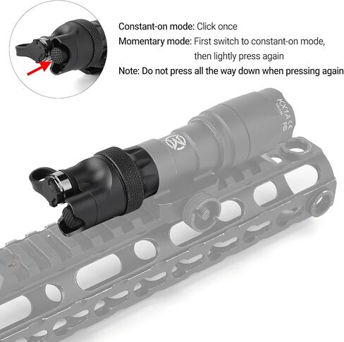 Aluminum Tactical Flashlight Rear Tail Cap, Replacement Rear Cap for M300 M600 Series Scout Light, Tactical Light Tail Cap for SF Remote Switch in Kuwait