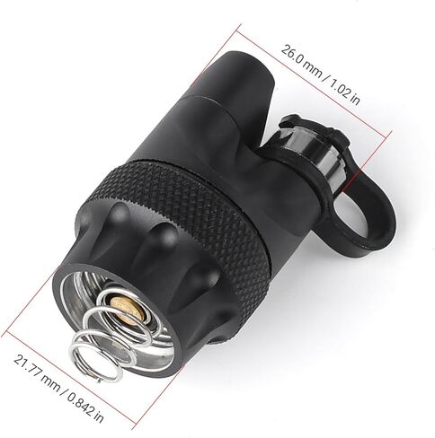 Aluminum Tactical Flashlight Rear Tail Cap, Replacement Rear Cap for M300 M600 Series Scout Light, Tactical Light Tail Cap for SF Remote Switch in Kuwait