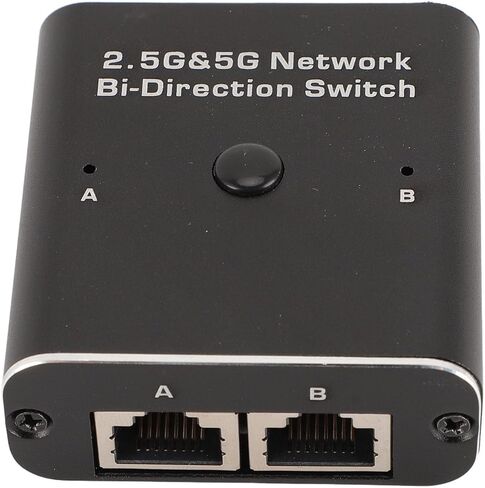 Dioche HighSpeed 2.5G 5G Network Bidirection Switch with Two Way Port RJ45 Connectivity, Internal External Networking, Compact Aluminum Design in Kuwait