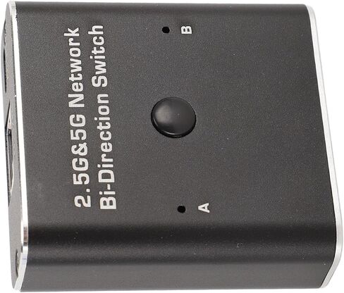 Dioche HighSpeed 2.5G 5G Network Bidirection Switch with Two Way Port RJ45 Connectivity, Internal External Networking, Compact Aluminum Design in Kuwait
