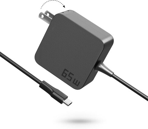 شاحن كمبيوتر محمول AKELON 65W USB C لجهاز Lenovo Thinkpad Yoga HP Elitebook Spectre Dell Latitude MacBook Pro ASUS Chromebook Samsung 20V 3.25A Type C PD محول طاقة سريع للحائط in Kuwait