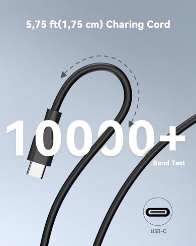 شاحن كمبيوتر محمول AKELON 65W USB C لجهاز Lenovo Thinkpad Yoga HP Elitebook Spectre Dell Latitude MacBook Pro ASUS Chromebook Samsung 20V 3.25A Type C PD محول طاقة سريع للحائط in Kuwait