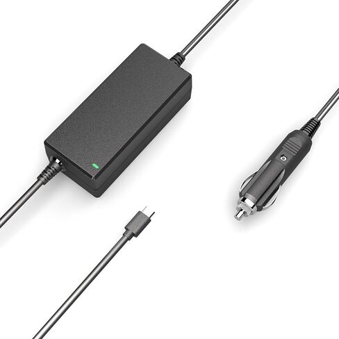 90W USB-C Laptop Car Charger Compatible with MacBook Pro/Air, Dell XPS/Latitude, HP, Lenovo, ASUS, Acer, Chromebook, Surface More Type-C Laptop Devices in Kuwait