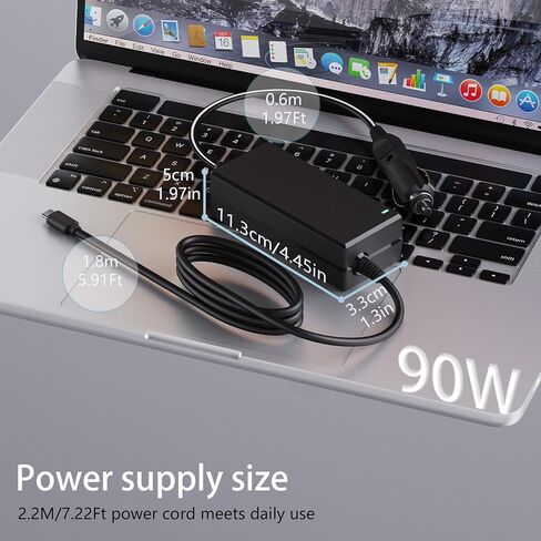 90W USB-C Laptop Car Charger Compatible with MacBook Pro/Air, Dell XPS/Latitude, HP, Lenovo, ASUS, Acer, Chromebook, Surface More Type-C Laptop Devices in Kuwait