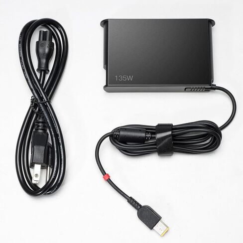 135W Laptop Charger for Lenovo Thinkpad, AC Adapter Compatible with ThinkPad X1 Extreme/P1/Legion Y530/Y700/Ideapad 720/Yoga Slim 7, 20V 6.75A Slim Tip Power Supply Cord in Kuwait