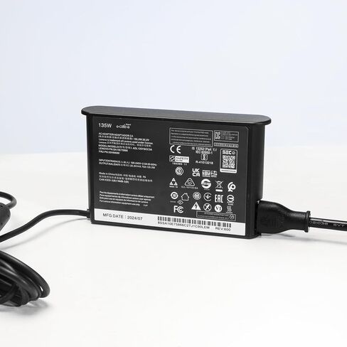135W Laptop Charger for Lenovo Thinkpad, AC Adapter Compatible with ThinkPad X1 Extreme/P1/Legion Y530/Y700/Ideapad 720/Yoga Slim 7, 20V 6.75A Slim Tip Power Supply Cord in Kuwait