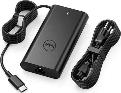 شاحن كمبيوتر محمول USB C بقدرة 165 واط متوافق مع Dell Pro Max 16 Plus MB16250، Pro Max 18 Plus MB18250، Precision 5690 5680 3580، XPS 17 15 9730 9720، Latitude 7640 7340 5540 نوع C سلك إمداد الطاقة in Kuwait