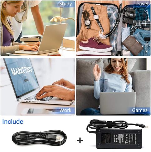 محول تيار متردد 150 وات 120 وات متوافق مع ASUS Intel NUC 10 11 12 13 14 Pro Kit Mini NUC10i7FNH؛ FX504 UX510UW N56J N56VM N56VZ N750 N500 G50 N53S N55 كمبيوتر محمول 19.5V 7.7A امدادات الطاقة in Kuwait