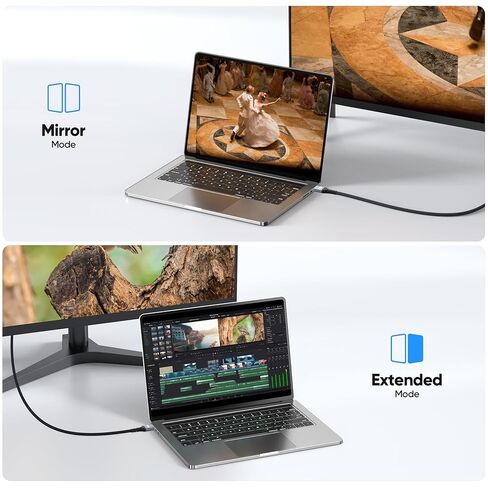 4K DisplayPort to HDMI Cable 6FT, 10-Pack, Support 4K@30Hz, 2K@60Hz, 1080p@120Hz, Nylon Braided DP to HDMI Uni-Directional Cord for Computer, Monitor, Graphics Card, HDTV, Projector in Saudi Arabia