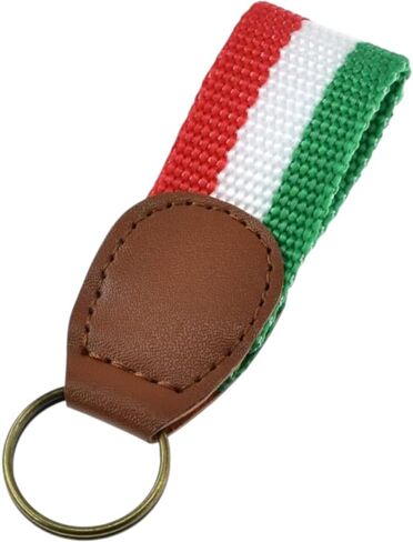BDM Italy flag keychain, mexico flag keychain, soccer key holder, fabric ring for home or car, man and woman. in Saudi Arabia
