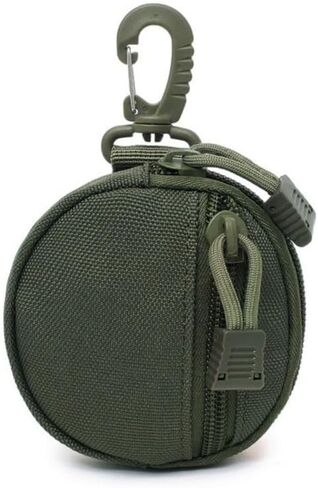 Tactical Compact Pouches，Small Tactical Keys Wallet Storage Bags,Men Outdoor Hunting Tactical Bags,Coin Purse Keychain (Green) in Kuwait