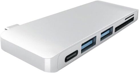 MERRYHAPY Type-c USB Hub Adapter and Card Reader Silver Versatile Data and Charging for Laptops Tablets in Kuwait