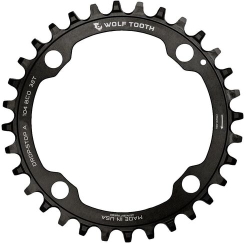 سلسلة دراجة جبلية عنكبوت 104 BCD من Wolf Tooth لسلسلة Shimano 12spd Hyperglide+ (34 سن، Drop-Stop ST، MTB) in Kuwait