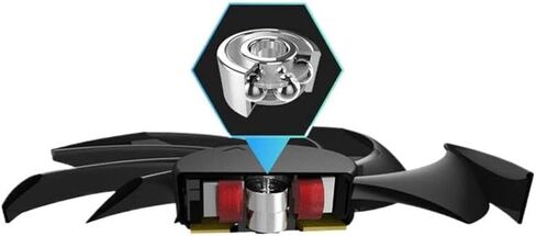88MM FD9015U12D DC12V 0.55AMP 4Pin Graphics Fan Compatible with 5500 Graphics Card PC Gaming H88-1E414-500HP in Kuwait