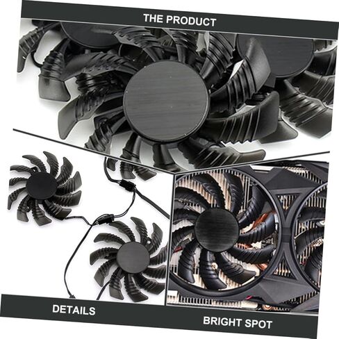 Gpu Cooling Fan 75mm Pld08010s12h Graphic Card Cooler Replacement for Video Card Cooling Compatible with Desktop Computer Internal Components in Kuwait
