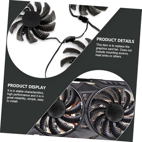 Gpu Cooling Fan 75mm Pld08010s12h Graphic Card Cooler Replacement for Video Card Cooling Compatible with Desktop Computer Internal Components in Kuwait
