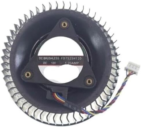 مروحة رسومات 4 Pin FD7525H12D DC12V 1.20AMP ​​متوافقة مع RTX 3060 Ti 251-30925-6000F in Kuwait