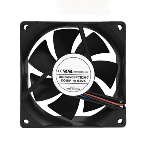 D8025X48BPCB2h-7 DC 48V 0.07A 80x80x25mm مروحة تبريد 3 أسلاك in Kuwait