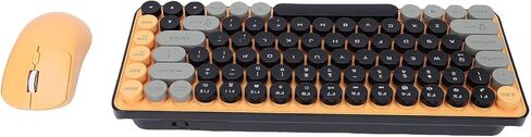 XUMIUZIY Wireless Keyboard and Mouse Combo, Bluetooth Keyboard with Retro Round Detachable Keycaps and 9 Degree Tilt Angle, Optical Mouse, for PC Laptop in Kuwait