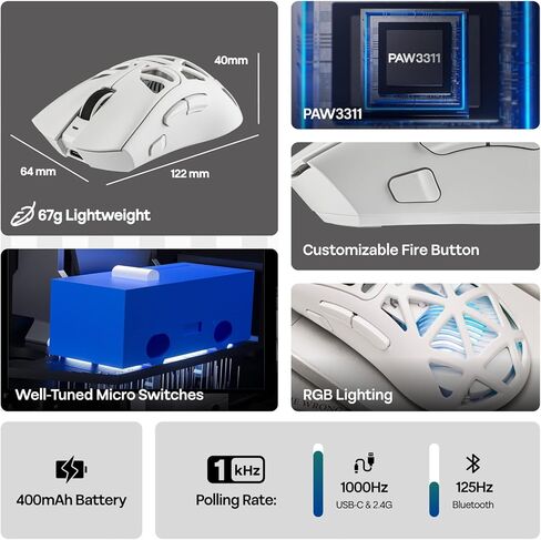 MechLands Aula SC620 Gaming Mouse with S102 Membrane Gaming Keyboard in Kuwait