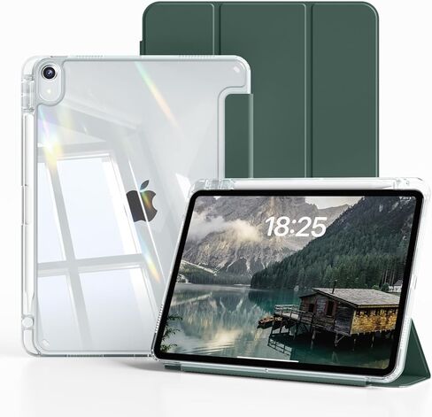 حافظة kenke لجهاز iPad Air 11 بوصة (M4) 2026 / (M3) 2025 / (M2) 2024، iPad Air 5th/4th Gen 2022/2020 10.9 بوصة مع حامل أقلام، غطاء إطار نحيف من مادة TPU مع ظهر صلب شفاف، نوم/استيقاظ تلقائي، وردي فاتح in Kuwait