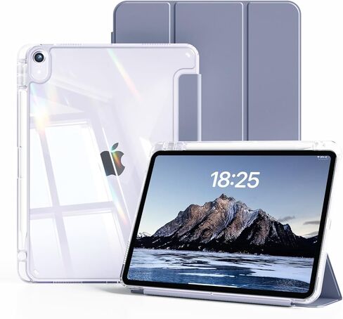kenke Case for iPad Air 11 Inch (M4) 2026 / (M3) 2025 / (M2) 2024, iPad Air 5th/4th Gen 2022/2020 10.9 Inch with Pencil Holder, Slim TPU Frame Cover with Clear Hard Back, Auto Sleep/Wake, Light Pink in Kuwait