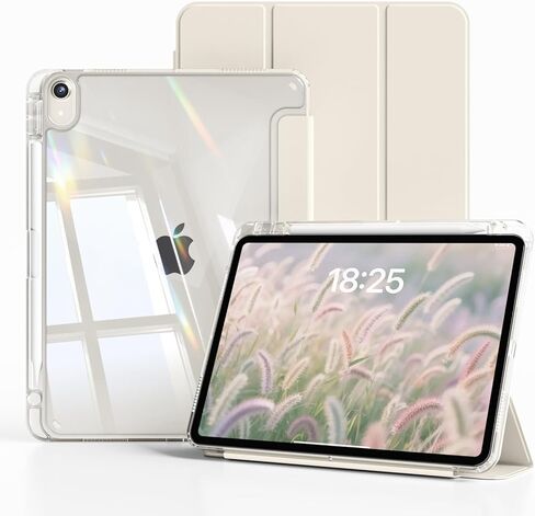 kenke Case for iPad Air 11 Inch (M4) 2026 / (M3) 2025 / (M2) 2024, iPad Air 5th/4th Gen 2022/2020 10.9 Inch with Pencil Holder, Slim TPU Frame Cover with Clear Hard Back, Auto Sleep/Wake, Light Pink in Kuwait