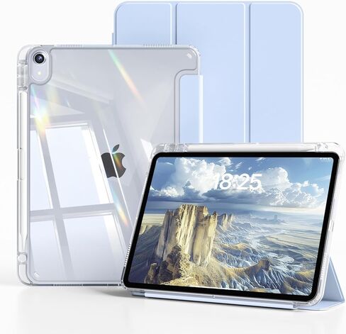 kenke Case for iPad Air 11 Inch (M4) 2026 / (M3) 2025 / (M2) 2024, iPad Air 5th/4th Gen 2022/2020 10.9 Inch with Pencil Holder, Slim TPU Frame Cover with Clear Hard Back, Auto Sleep/Wake, Light Pink in Kuwait