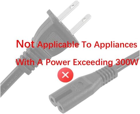 2-Pack AC Power Cord 6.5FT/2M Power Supply Cable Compatible for PS4 PS4 Slim PS5 PS2 PS3 PS3 Slim Xbox One S/X Xbox Series X Console in Kuwait