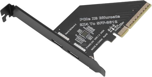 PCIe 4.0 X8 to Oculink Card Rugged Construction External Graphics Card for NVMe SSD GPU, Easy Installation for PC Builders in Kuwait