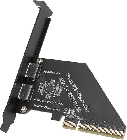 PCIe 4.0 X8 to Oculink Card Rugged Construction External Graphics Card for NVMe SSD GPU, Easy Installation for PC Builders in Kuwait