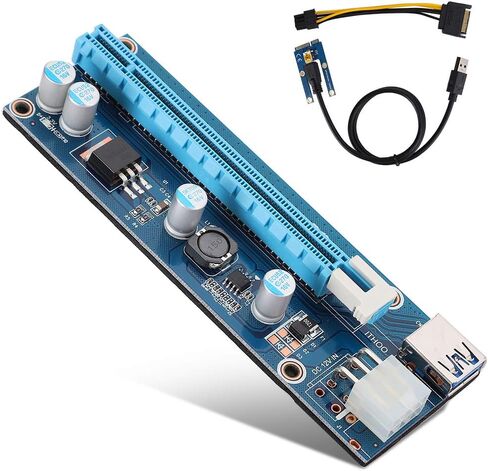 محول PCIE الآمن لفتحة بطاقة الرسومات، الموصل الأصلي لتعدين بطاقة الفيديو in Kuwait