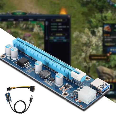 محول PCIE الآمن لفتحة بطاقة الرسومات، الموصل الأصلي لتعدين بطاقة الفيديو in Kuwait