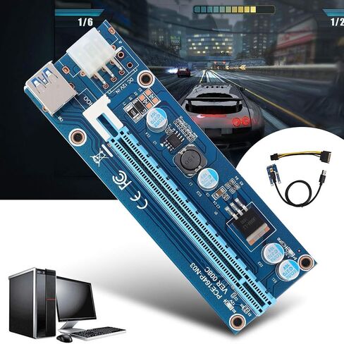محول PCIE الآمن لفتحة بطاقة الرسومات، الموصل الأصلي لتعدين بطاقة الفيديو in Kuwait