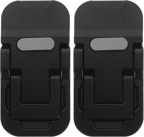 VILLCASE Foldable Anti-Slip Laptop Stand Pair, Ergonomic Notebook Holder with Cooling Vent, Portable Computer Riser for Desk Use, Black Compact Design for Home and Office in Kuwait