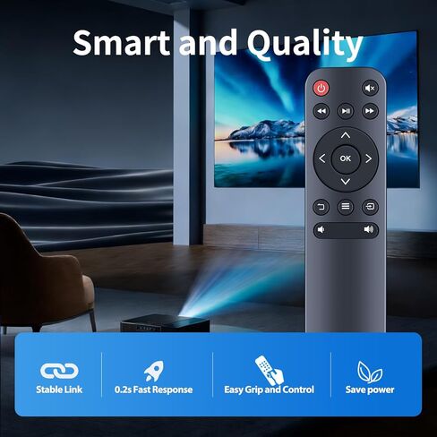 جهاز تحكم عن بعد بديل ZWP لجهاز عرض pericat PJ108 K12 S20 PJ133E، ELEPHAS BL128، VISSPL V16، WISHOLY ‎X3 A50، YOWHICK الناتج الإجمالي المحلي 18، Tecaki X3، Geylnxng Q5 Mate، جهاز عرض صغير محمول Sainyer Q100 in Kuwait