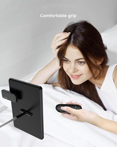 Remote Control Page Turner for Kindle Paperwhite Scribe Oasis Kobo eReaders, Clicker Page Turner for iPhone,iPad, Android Tablets Reading Camera Video Record Remote Triggers, Black in Kuwait