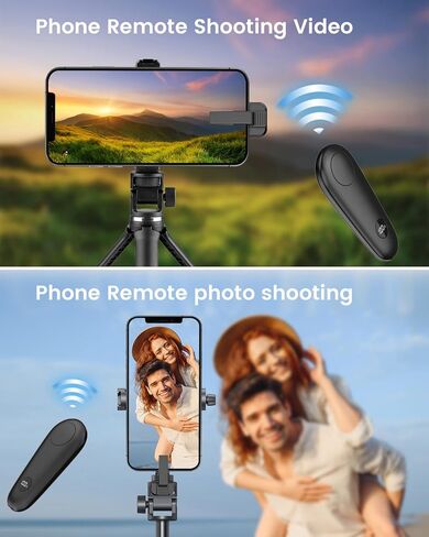 Remote Control Page Turner for Kindle Paperwhite Scribe Oasis Kobo eReaders, Clicker Page Turner for iPhone,iPad, Android Tablets Reading Camera Video Record Remote Triggers, Black in Kuwait
