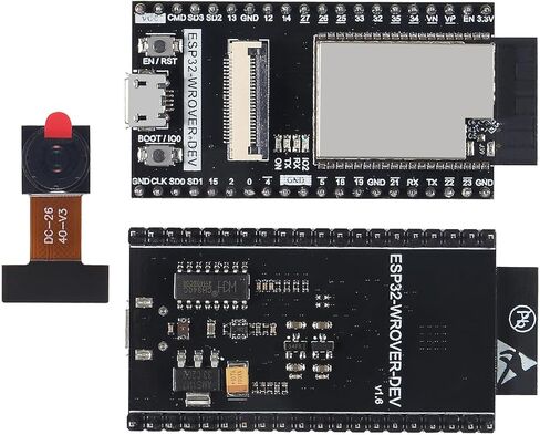 AITRIP AITRIP 1 PCS ESP32 ESP32-WROVER Board with Camera WiFi & Bluetooth Development Board Compatible with Arduino IDE (programing Languages Including C and MicroPython.) in Kuwait
