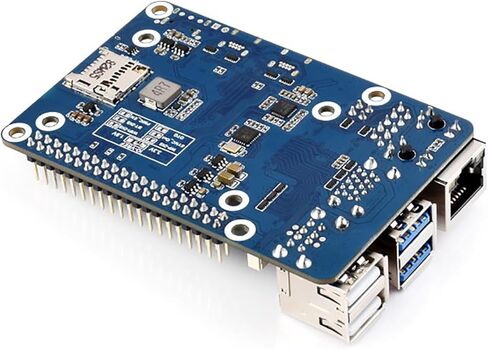 لوحة محول CM5 إلى Pi5، متوافقة مع Raspberry Pi 5، دعم CM5 Lite/eMMC، رأس الصوت المدمج ورقاقة صوت USB، 40PIN GPIO، حل توسيع واجهة Pi 5 البديل in Kuwait