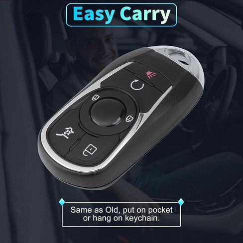 X AUTOHAUX HYQ4ES 433MHz Replacement Keyless Entry Remote Smart Key Fob for Buick Enclave 2020-2024 for Buick Encore GX 2021-2024 13530511 5 Buttons Car Components 2 Pcs in Kuwait