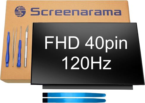SCREENARAMA New Screen Replacement for AUO B156HAN13.1 H/W:0A 1A 2A 3A 40pin 120Hz FHD 1920x1080 IPS LCD LED Display with Tools and Tape in Kuwait