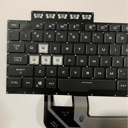 لوحة مفاتيح بإضاءة خلفية ملونة بديلة للكمبيوتر المحمول Asus TUF Gaming A15 FX506 FA506 FA556 TUF506.TUF A17 FA706.TUF Gaming F17 FX706LI FX706 FX706L FA706U FX706U FA706 661VUS00 in Kuwait